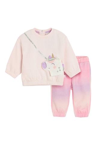 Sweat et jogging tie and dye - Rose clair et rose foncé