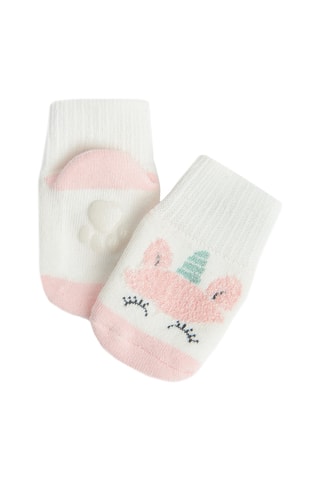Chaussettes antidérapantes - Blanc