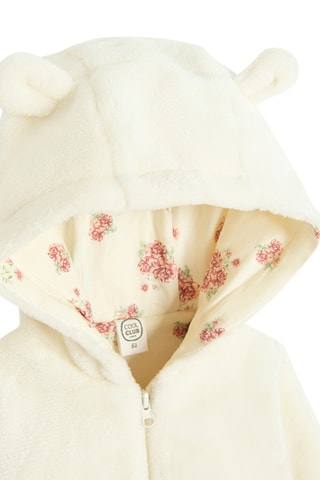 Veste à capuche à oreilles - Ecru