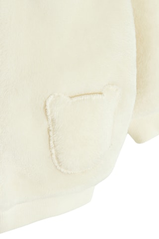 Veste à capuche à oreilles - Ecru
