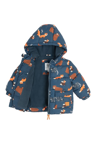 Doudoune à capuche - Bleu marine