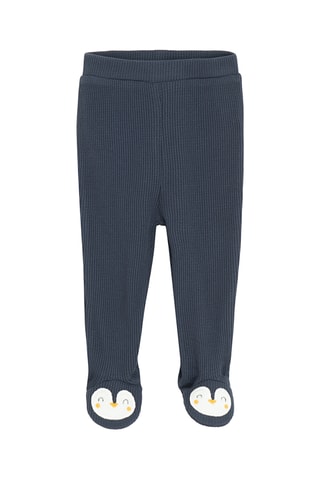 Body et pantalon - Bleu canard et gris foncé