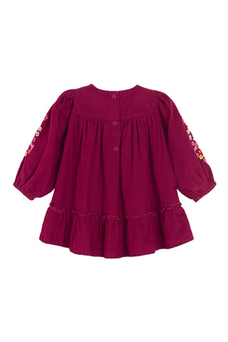 Robe en velours - Bordeaux