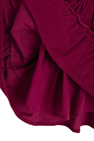 Robe en velours - Bordeaux
