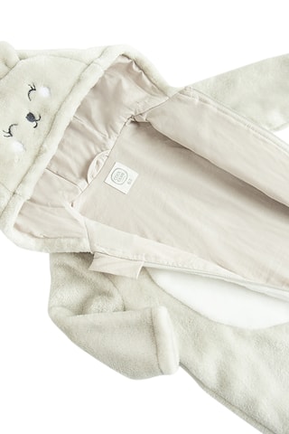 Grenouillère à capuche - Gris clair