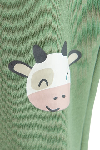 2 pantalons de pyjama - Beige et vert clair