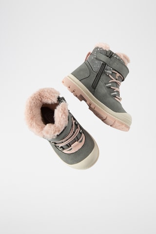Bottines fourrées - Gris clair
