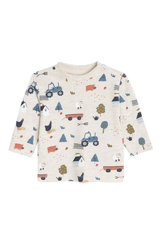 T-shirt Beige chiné