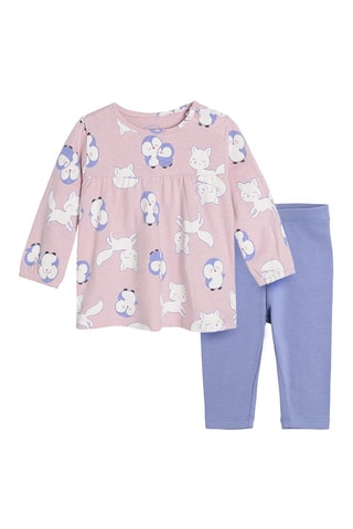 Blouse et legging Rose