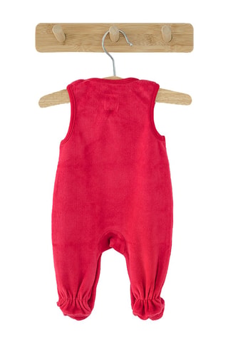 Salopette en velours Rouge