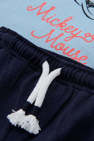 T-shirt et short Mickey Disney Ciel et bleu marine