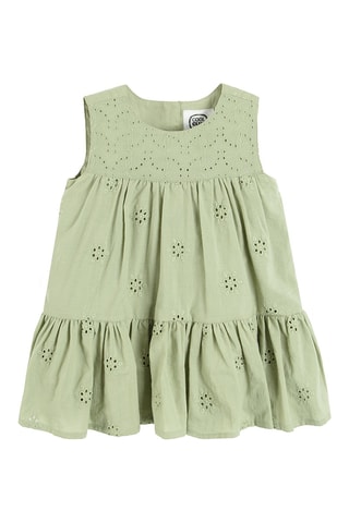 Robe en broderie anglaise Vert clair