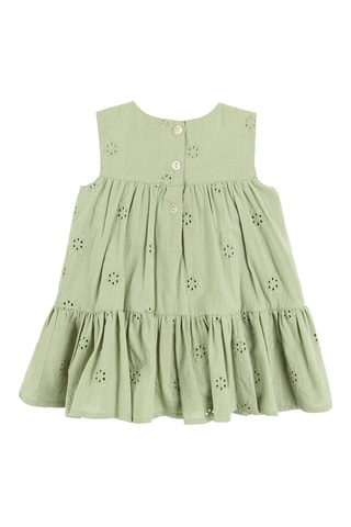 Robe en broderie anglaise Vert clair