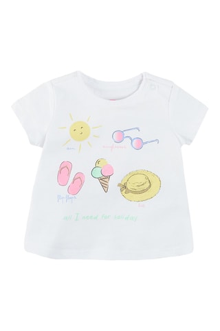 3 t-shirts Ciel, jaune et blanc
