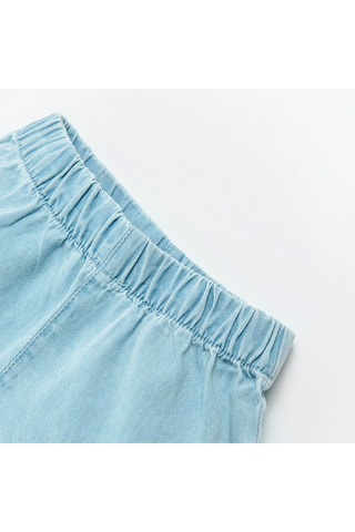 Short en jean Bleu marine