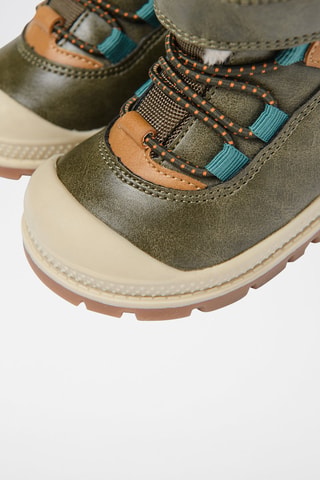 Boots fourrés Kaki