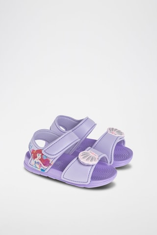 Sandales Ariel et Polochon La Petite Sirène Disney Mauve