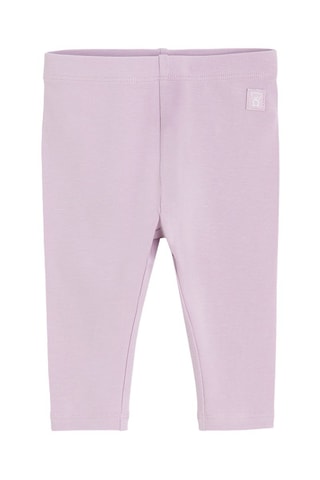 3 leggings - Vert et mauve