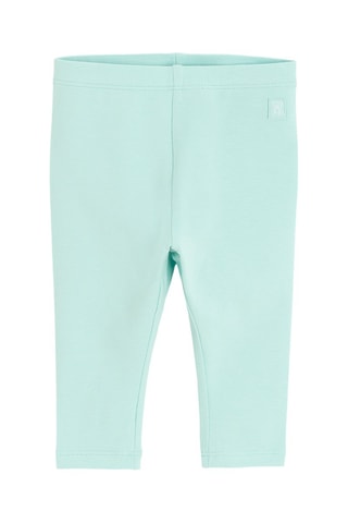 3 leggings - Vert et mauve