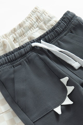 2 joggings - Beige et gris