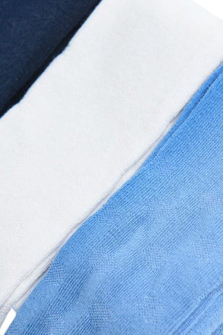 3 collants Blanc, bleu clair et bleu marine
