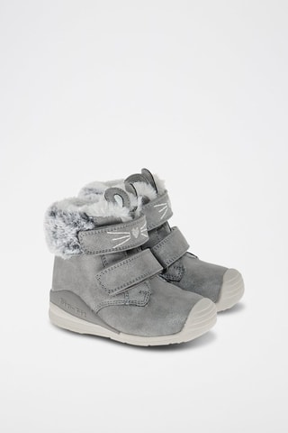 Bottines fourrées à oreilles Gris