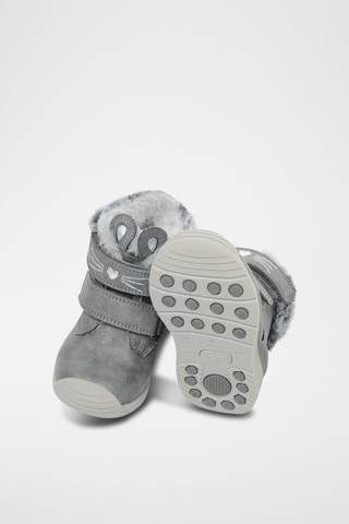 Bottines fourrées à oreilles Gris