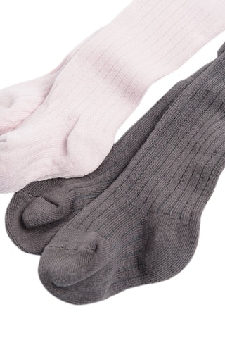 2 collants Nude et gris foncé