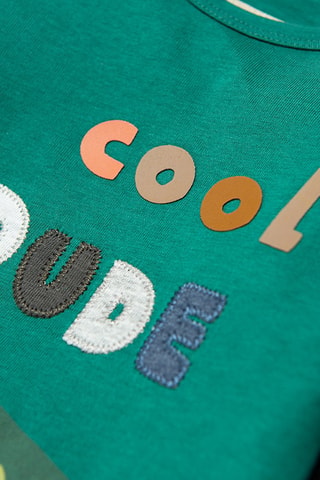 T-shirt Vert d’eau et anthracite