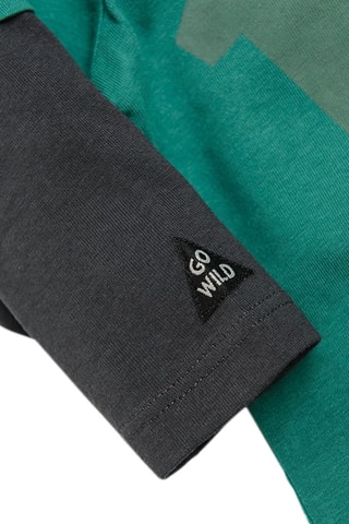T-shirt Vert d’eau et anthracite