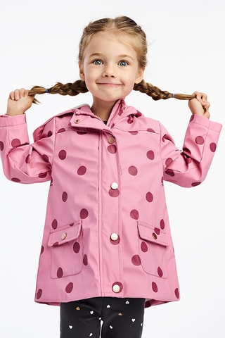 Imperméable à capuche Rose