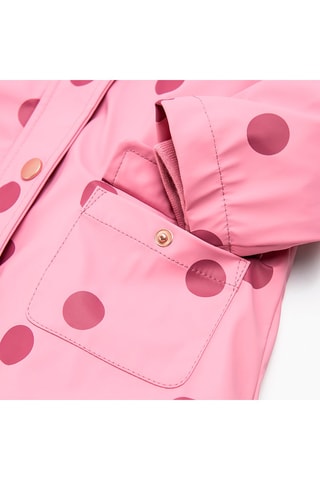 Imperméable à capuche Rose