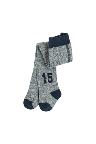 Collant Bleu marine chiné