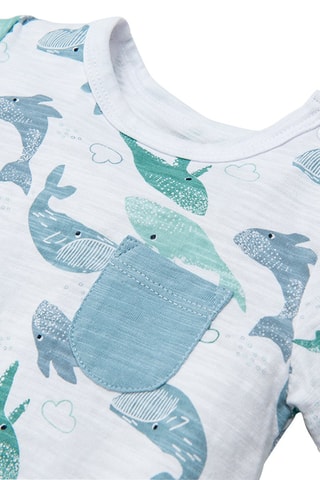 Combinaison en coton biologique Marron et gris foncé
