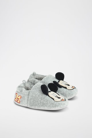 Chaussons Mickey Disney - Gris clair chiné