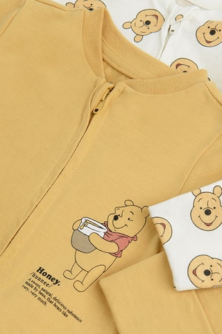 2 combinaisons Winnie l'Ourson Disney - Blanc et jaune