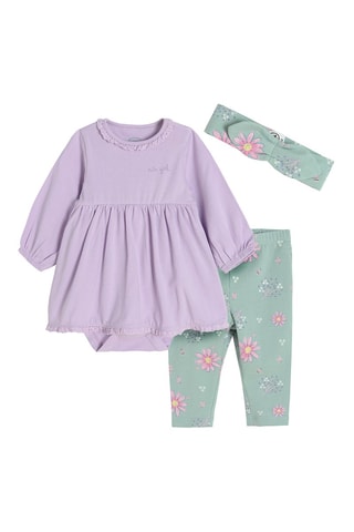 Ensemble 3 pièces Violet et vert d’eau
