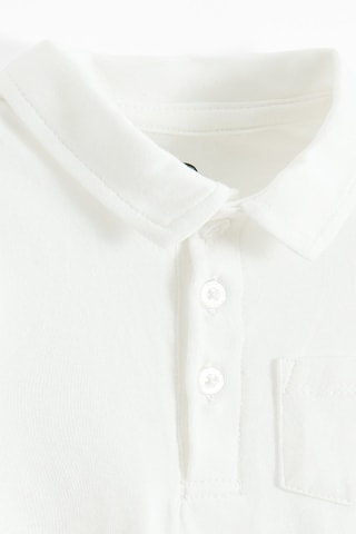 Body-polo et short -  Blanc et bleu