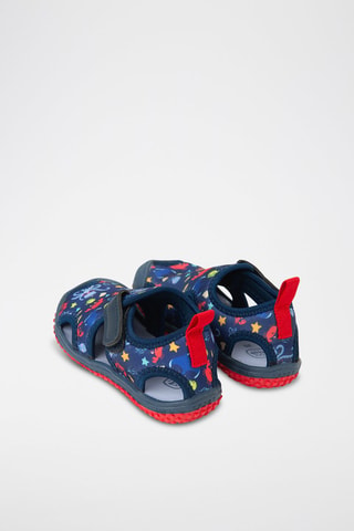 Sandales -  Bleu marine