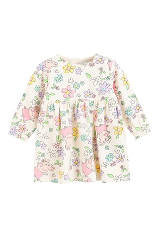 Robe et legging Peppa Pig - Ecru et mauve