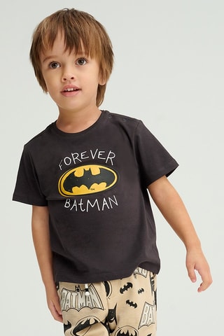 T-shirt Batman La Ligue des Justiciers DC Comics - Noir