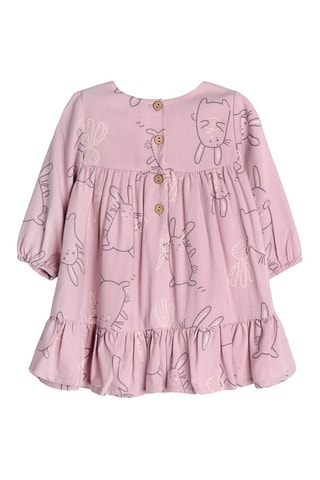 Robe et collant Mauve et gris foncé
