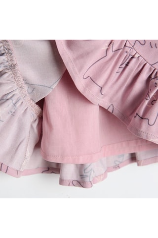 Robe et collant Mauve et gris foncé