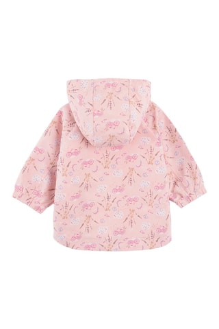 Parka à capuche Saumon