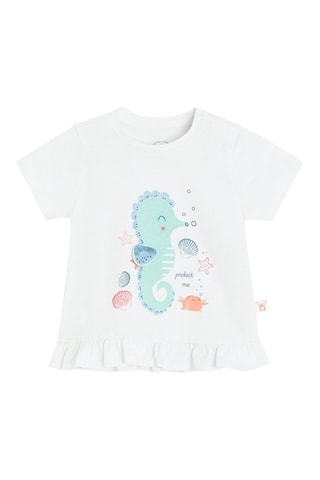 T-shirt et legging - Blanc et corail