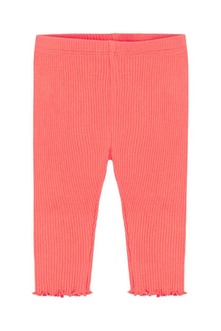 T-shirt et legging - Blanc et corail