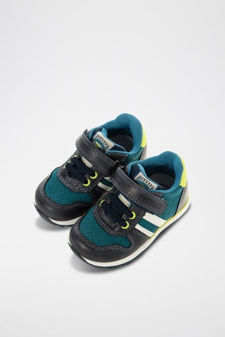 Baskets en cuir - Bleu marine