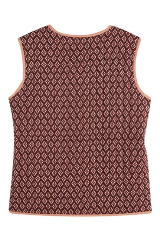 Gilet double face - Bordeaux