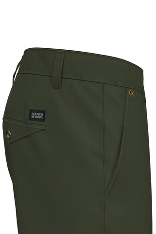 Pantaloni slim in cotone bio - Verde