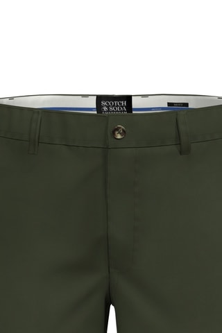 Pantaloni slim in cotone bio - Verde